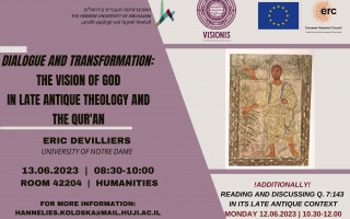 Announcement Talk Eric DeVilliers Theophany in the Quran and Late Antiquity